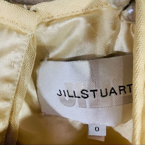 Jill Stuart Gold Tulle Riched Mini Cocktail Dress Size 0 - Picture 5 of 9